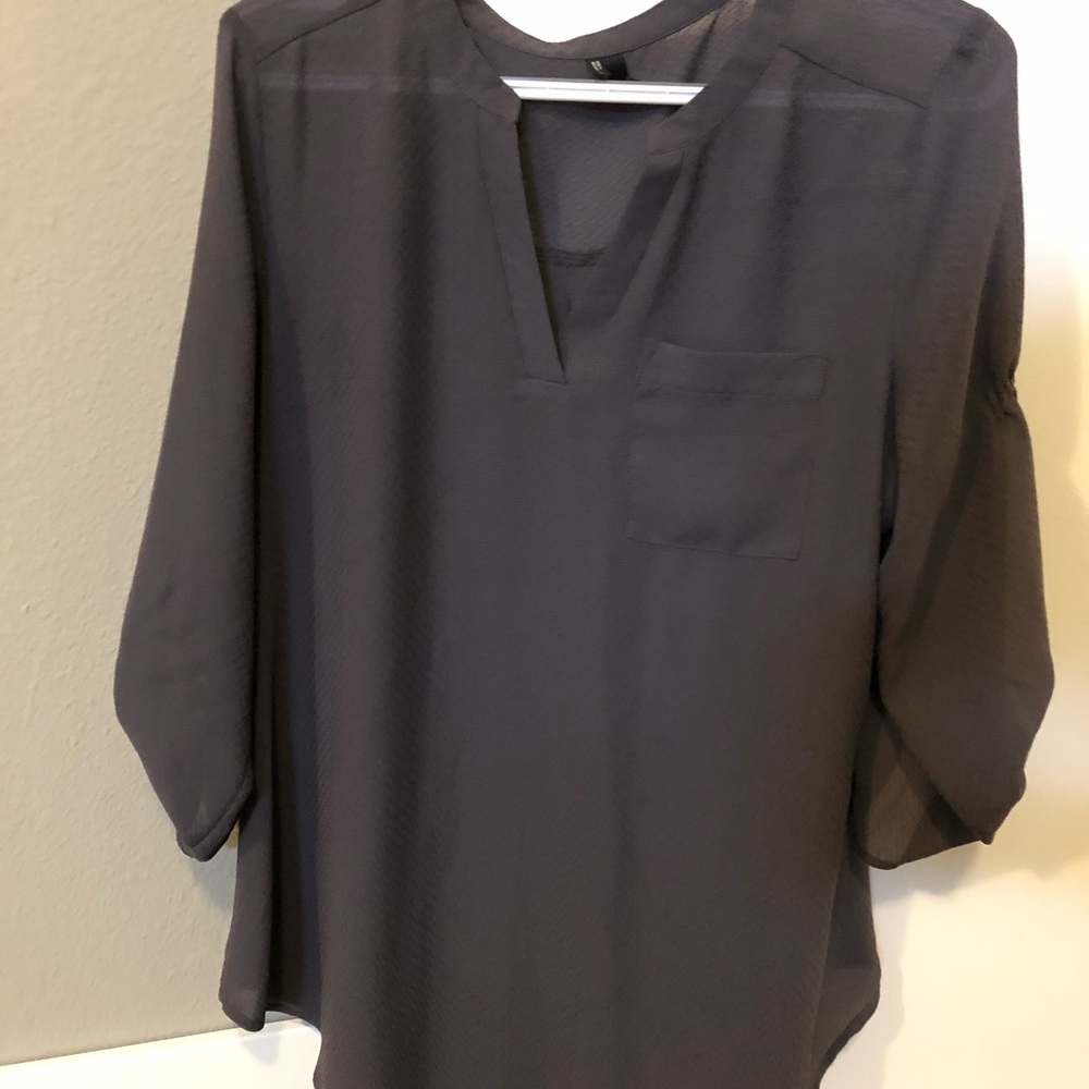 Dark grey blouse
